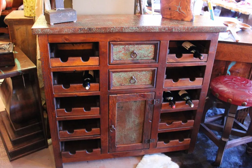 Patina Copper Wine Rack
