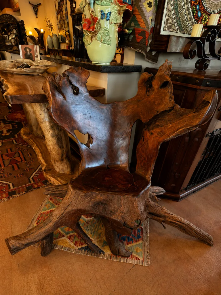 Sculptural Rootwood Accent Chair