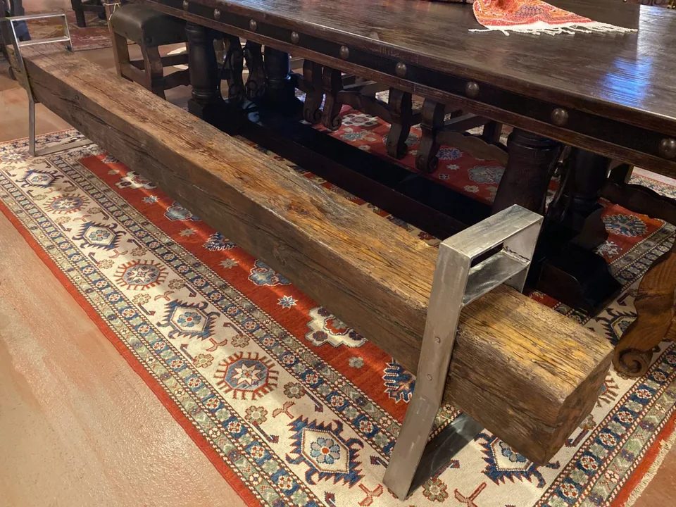Old Hacienda Beam Backless Bench