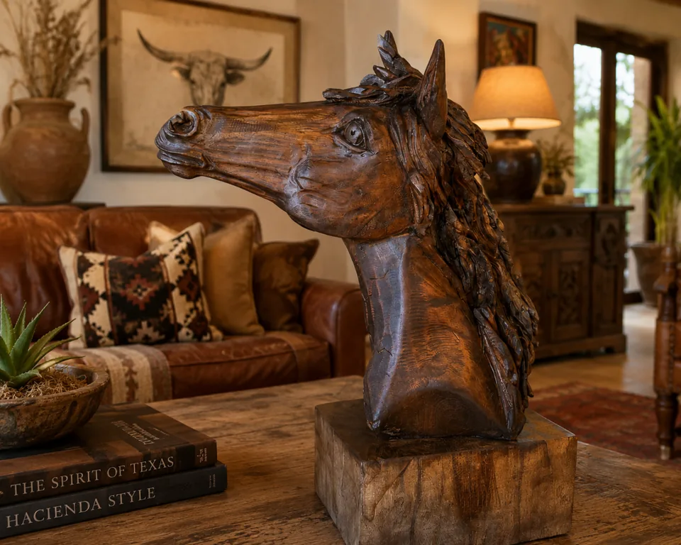 Rustic Horse Bust