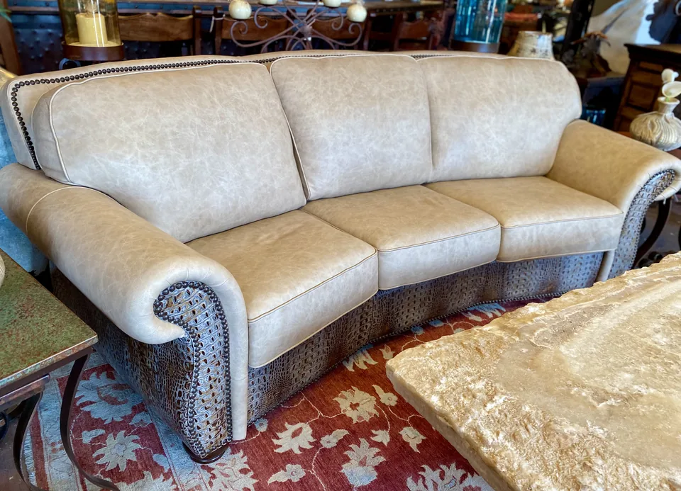 Silverado French Vanilla Conversational Sofa