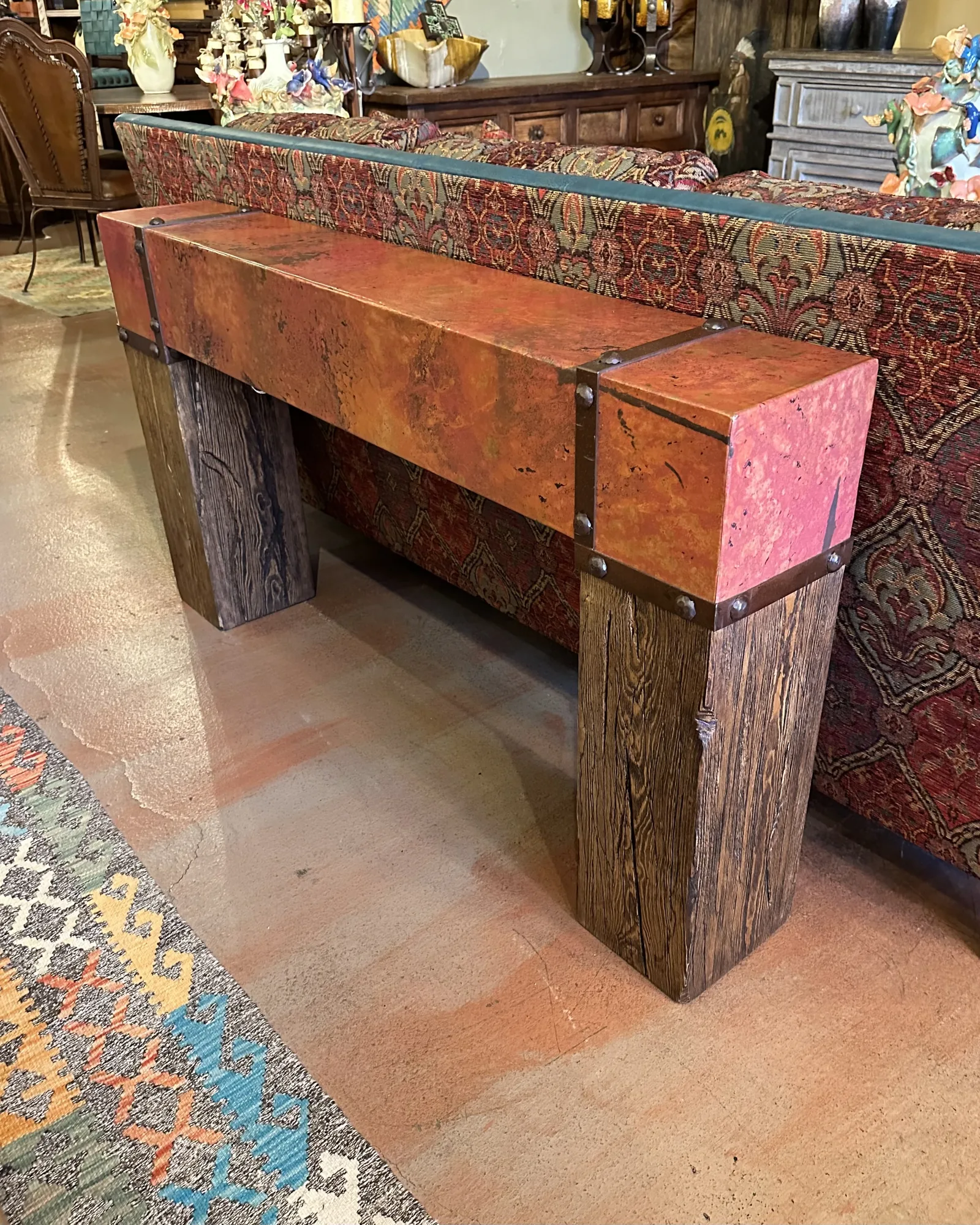 Beams Natural Copper Sofa Table