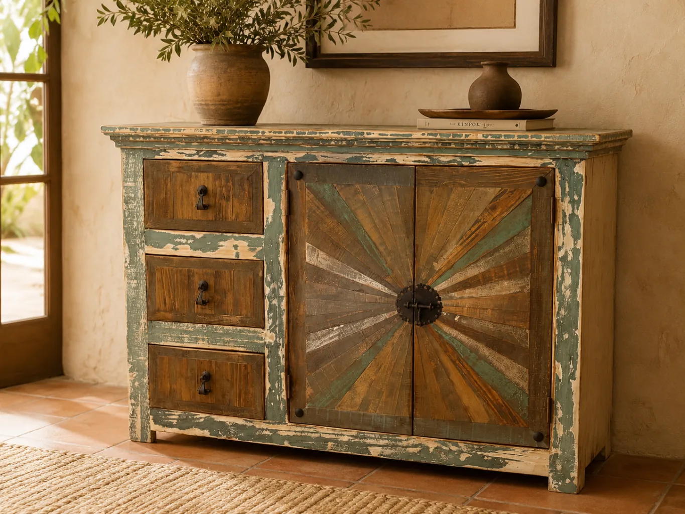 Rustic Starbust Sideboard