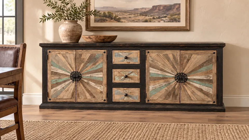 Black Wash Color Starburst Buffet