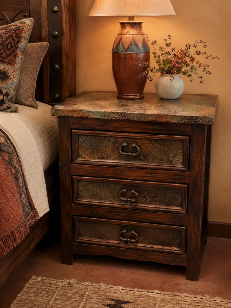 Patina Copper Nightstand