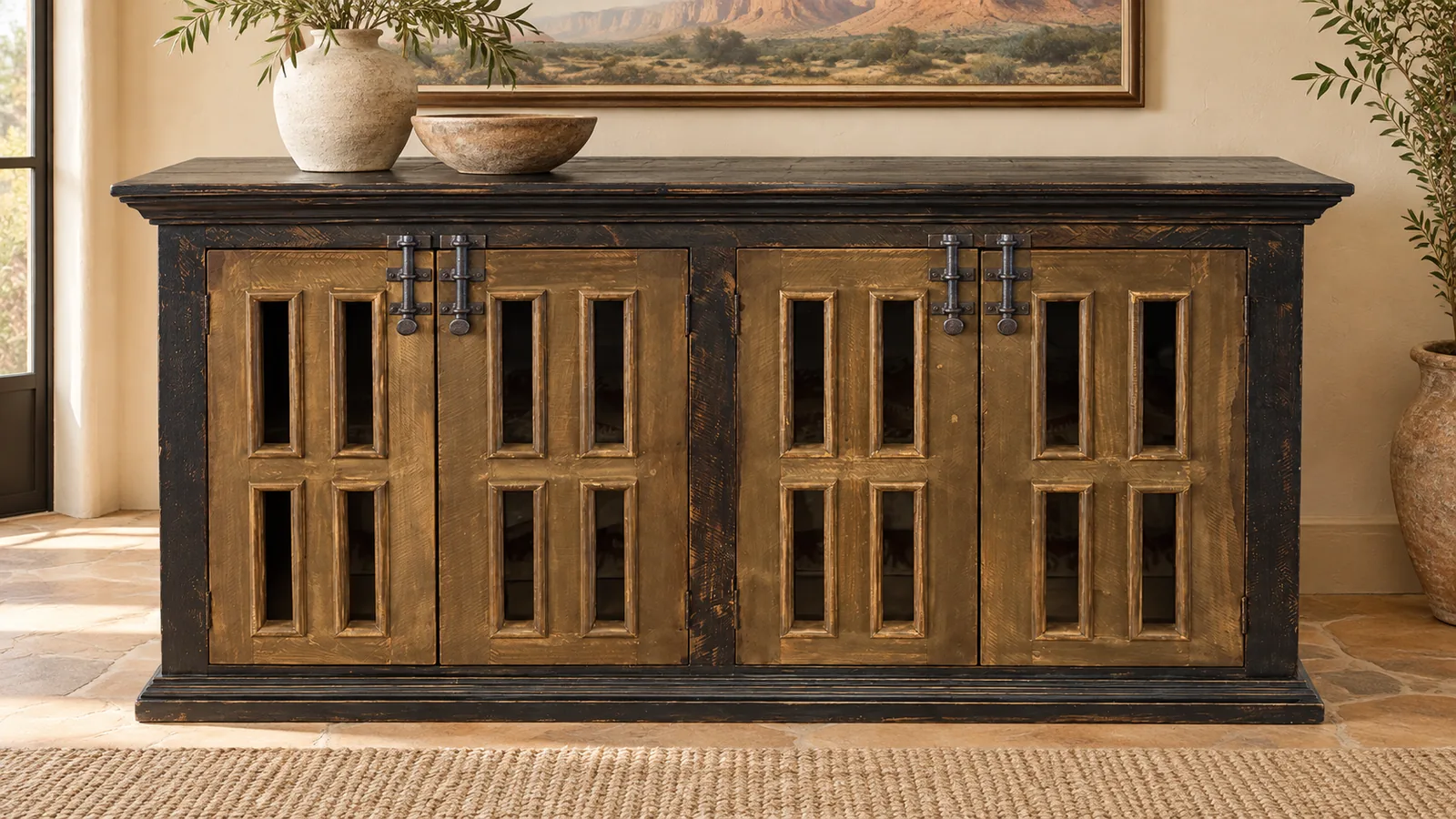 Casey Black Wash Sideboard
