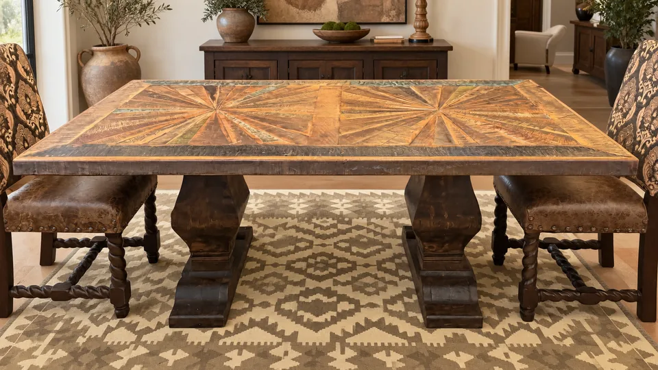 Rustic Starburst Table