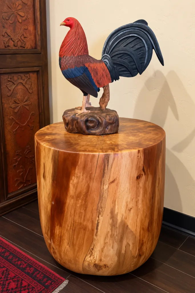 Machiche Wood Stump Side Table