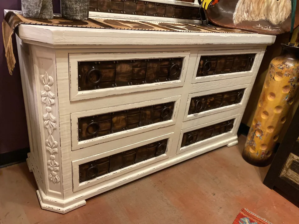 Boho Leather Dresser