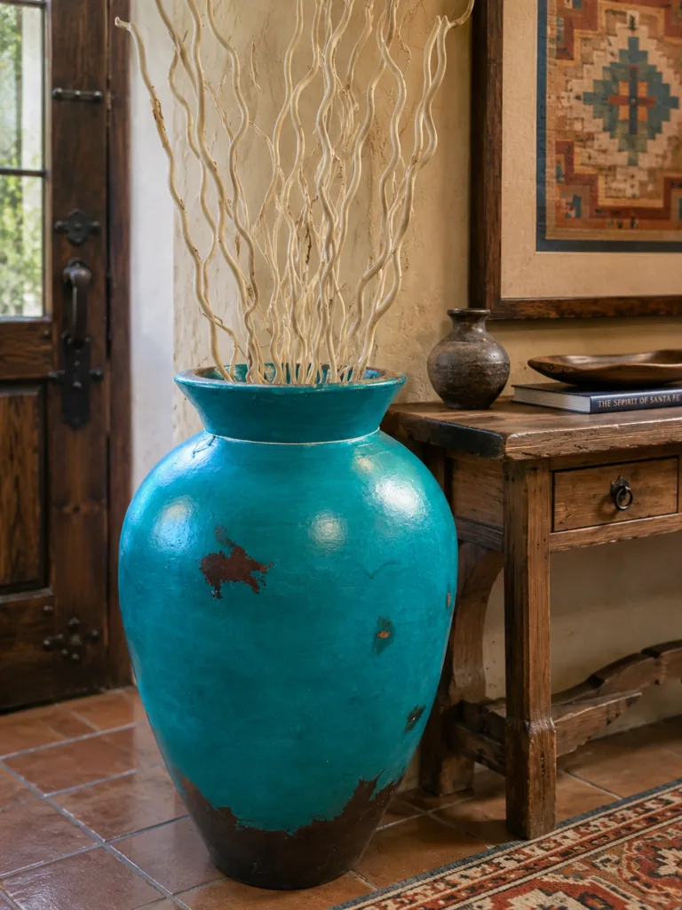 Desert Turquoise Floor Vase
