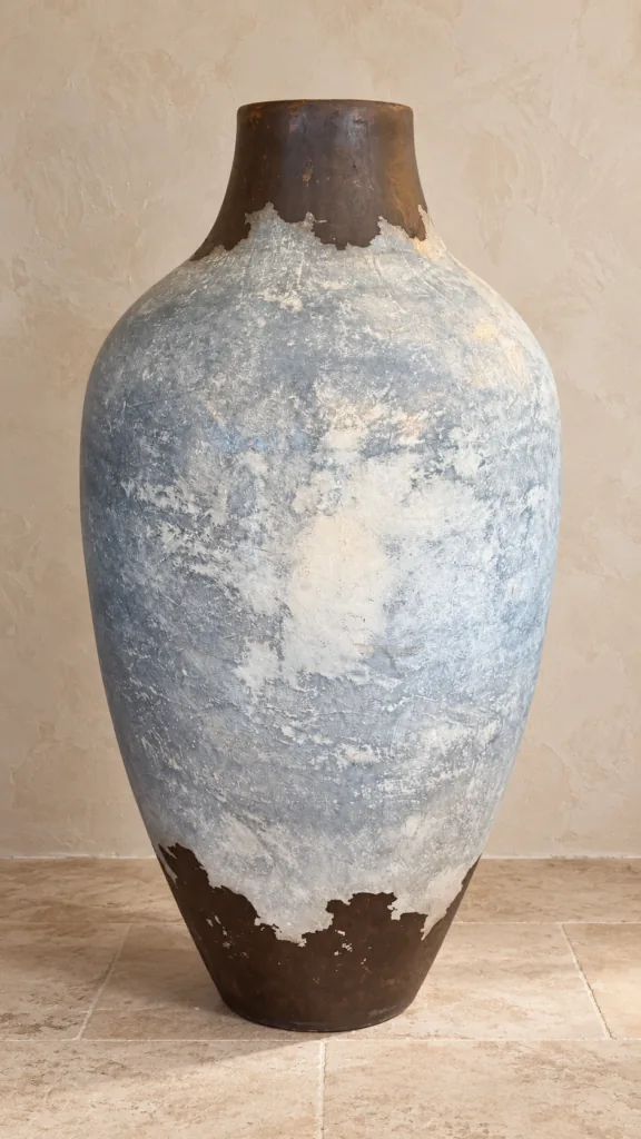 Silver Mist Oversized Floor Vase
