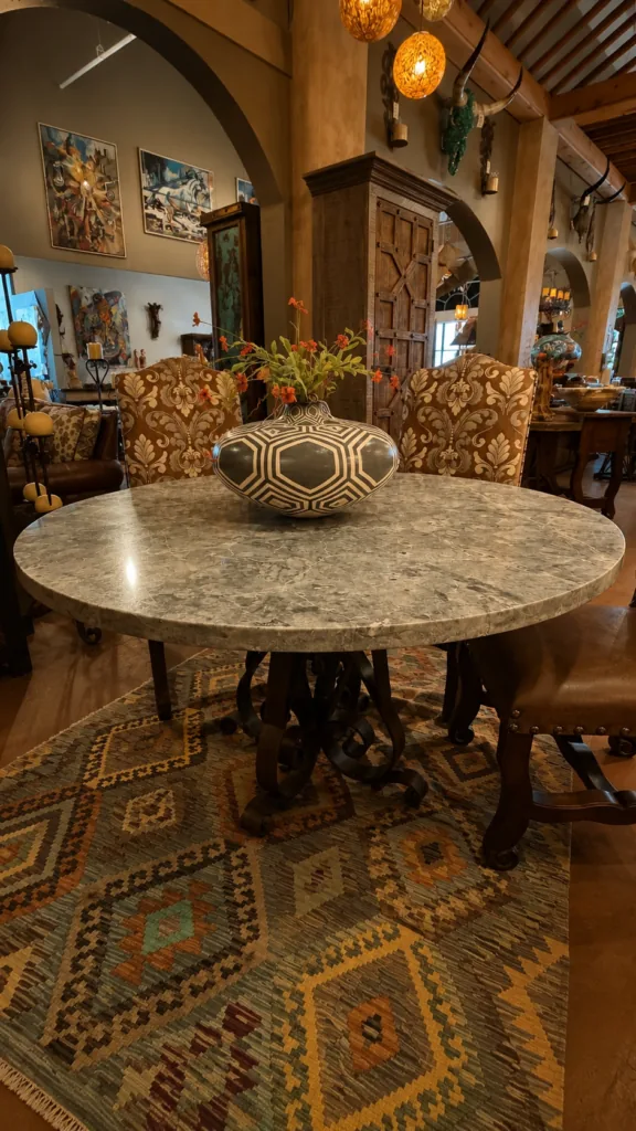 Grey Onyx Round Table