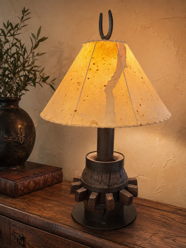 Wagon Wheel Lamp