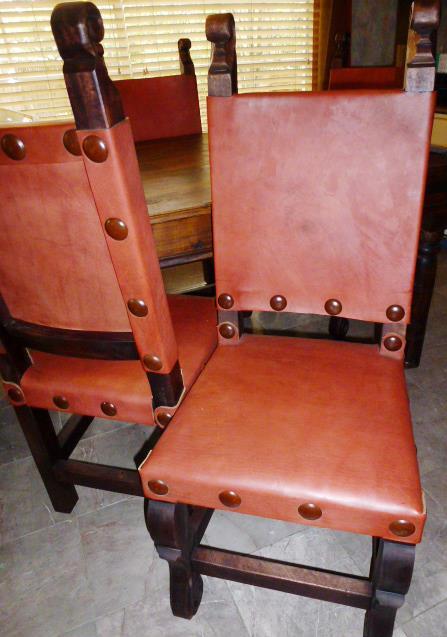 Argentina Leather Chair in Red Inglès