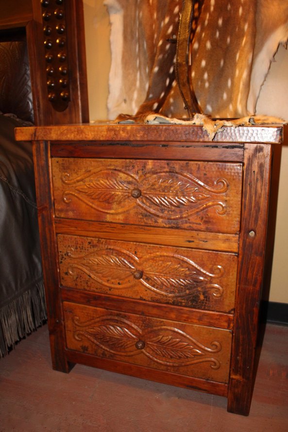 Copper Leaves Nightstand