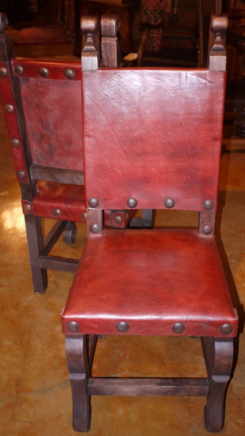 Argentina Leather Chair in Red Guinda