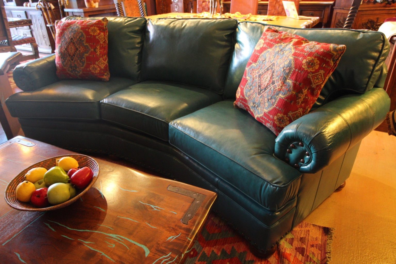 Monte Cristo Caribe Leather Conversational Sofa