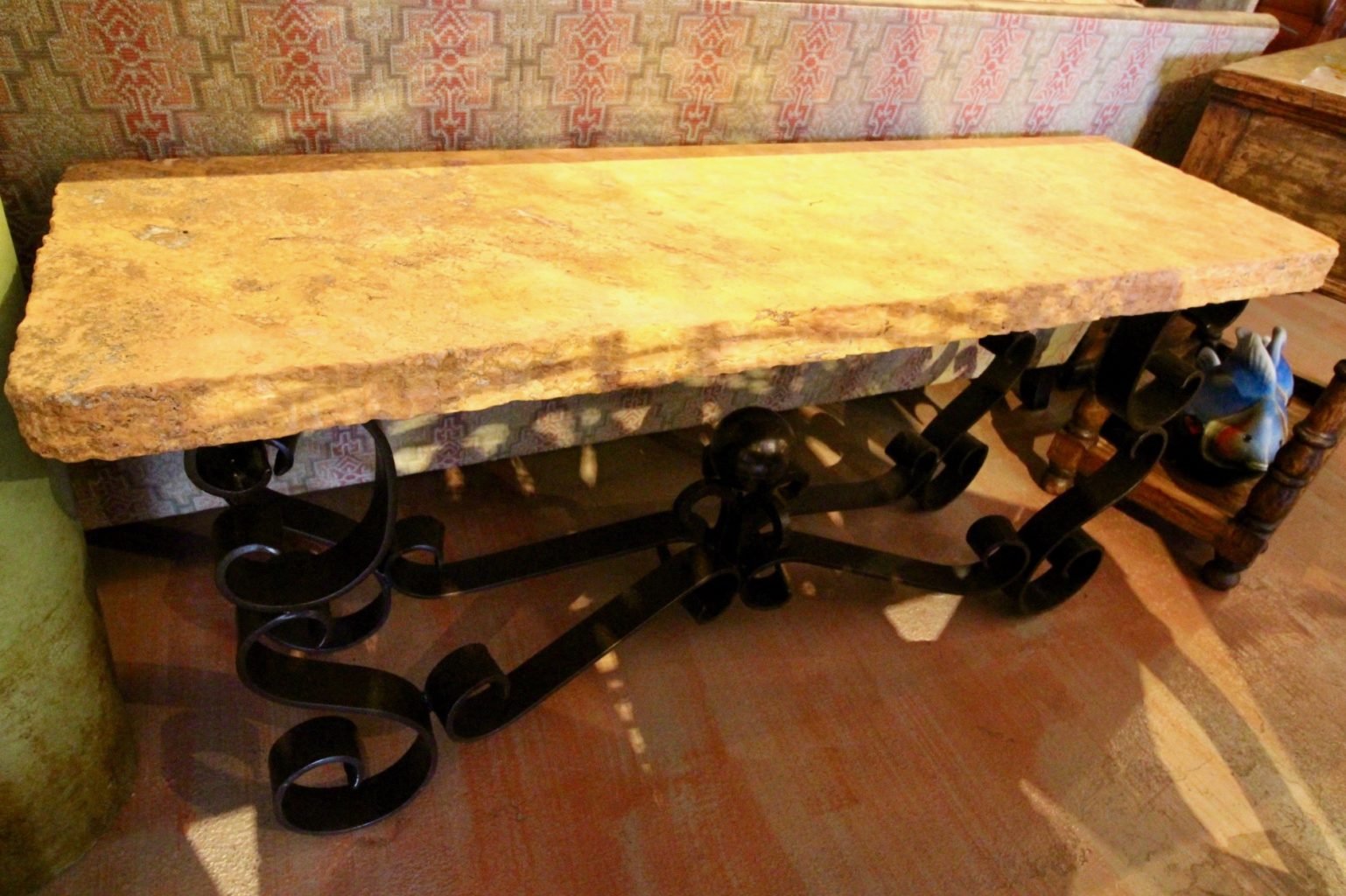 Travertine Marble Sofa Table