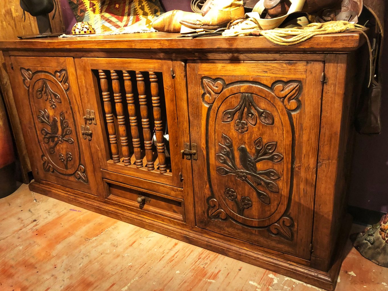 Carved Birds Wormwood Buffet
