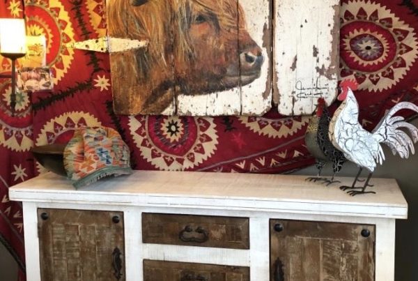 French Provincial Buffet in Whitewash