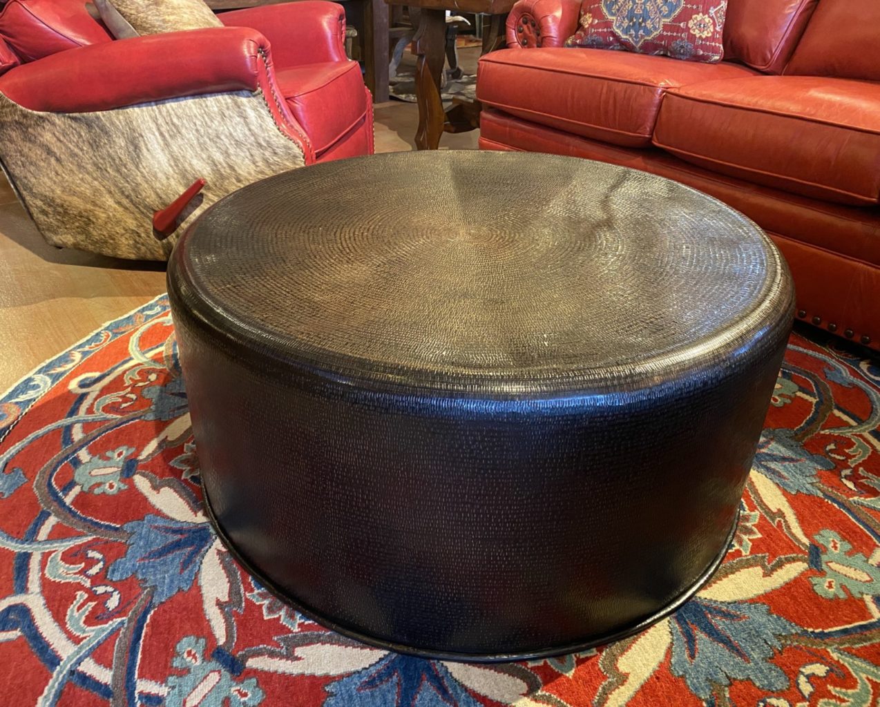 Hand-Hammered Copper Coffee Table