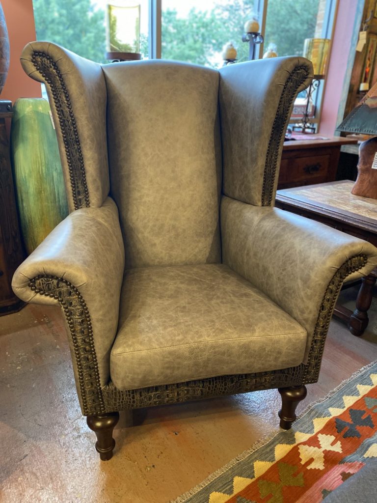 The King Wingback Leather Chair