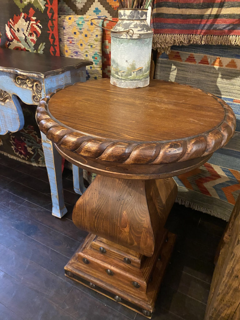Round Rope Edge End Table