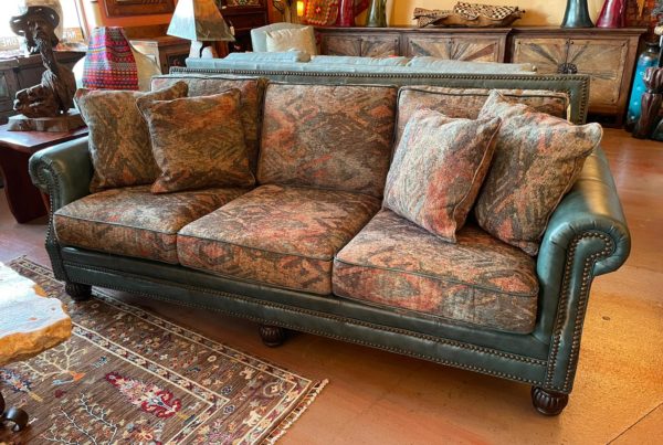 Wind River Leather & Fabric Sofa