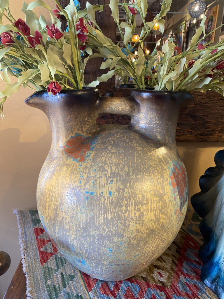 "Opal" Double Spout Vase