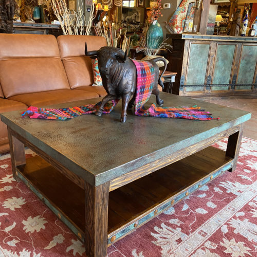 Patina Copper Coffee Table