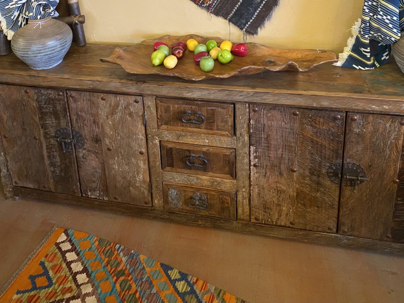 Chameleon Buffet in Brown Distressed Wood