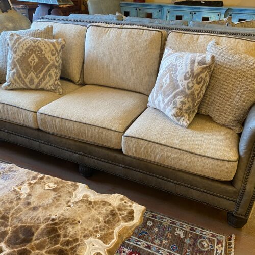 Windmu Leather & Fabric Sofa
