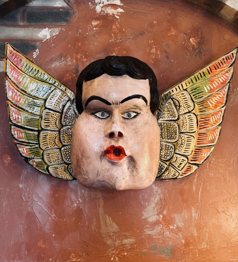 Vintage Mexican Chubby Cherub Angel