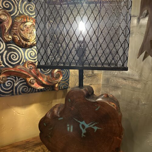 Forrie Mesquite w/ Turquoise Inlay Lamp