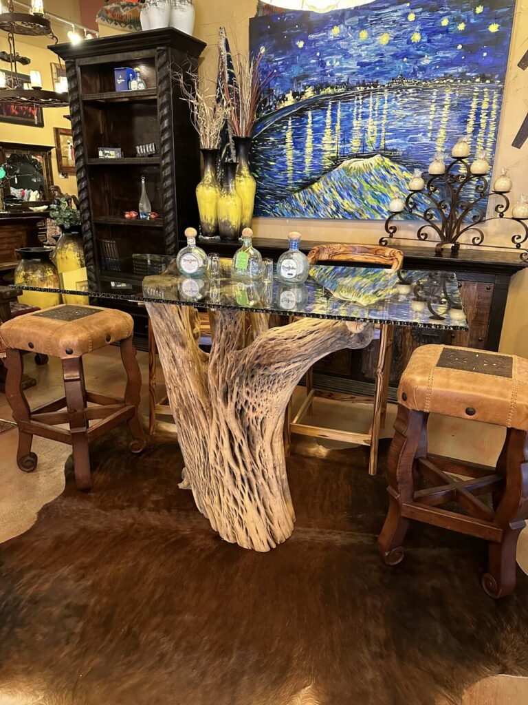 Cactus Tree Root Pub Table