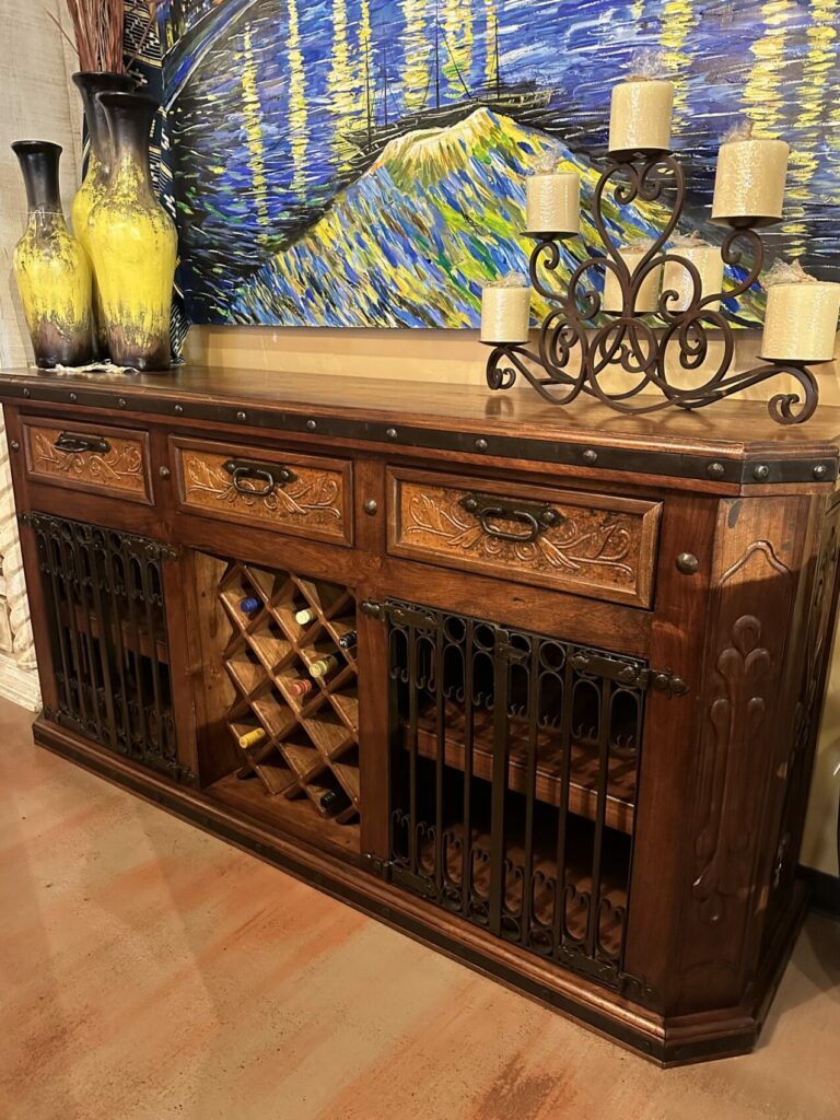 Tzalem Buffet with Ornate Copper