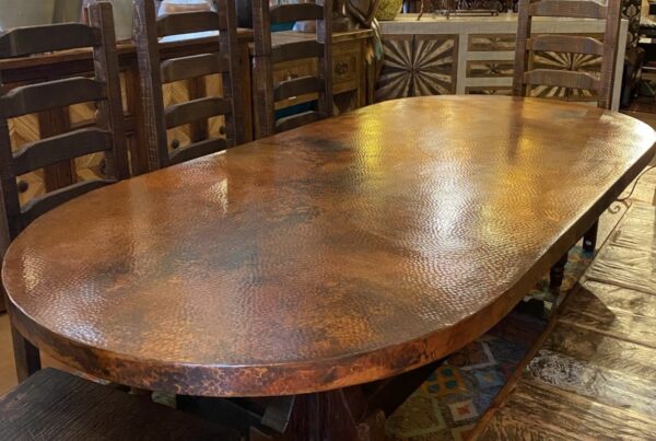 Oval Natural Copper Table