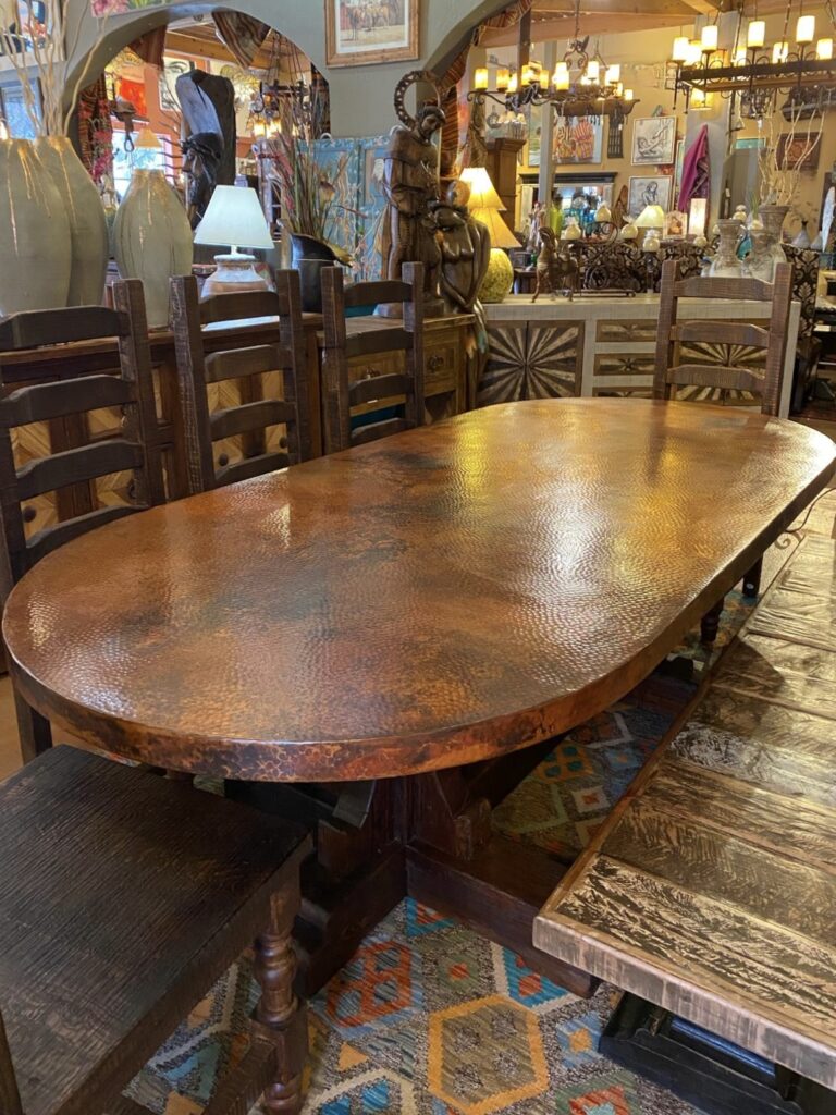 Oval Natural Copper Table