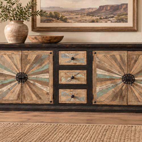 Black Wash Color Starburst Buffet