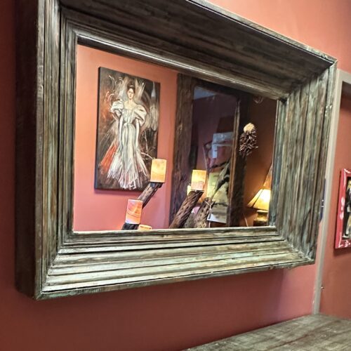 Green Wash Molding Mirror