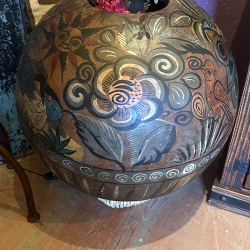 Hand-Painted Sphere Vase