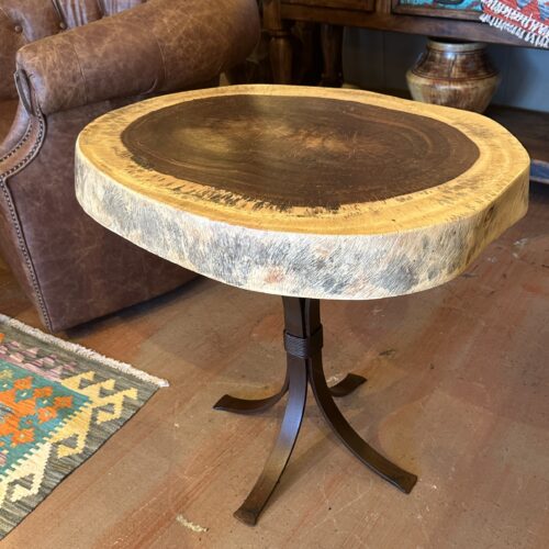 Live Edge Parota End Table