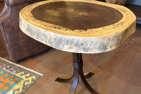 Live Edge Parota End Table