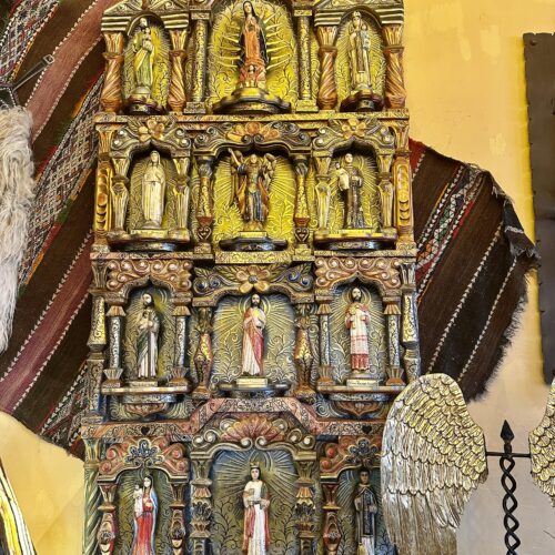 Hand-Painted Copper Altar Piece