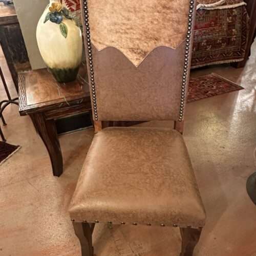 Accented Cowhide Chair
