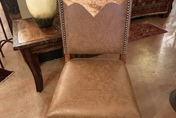 Accented Cowhide Chair