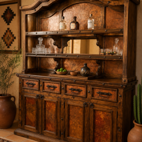 Hacienda Copper Bar Hutch
