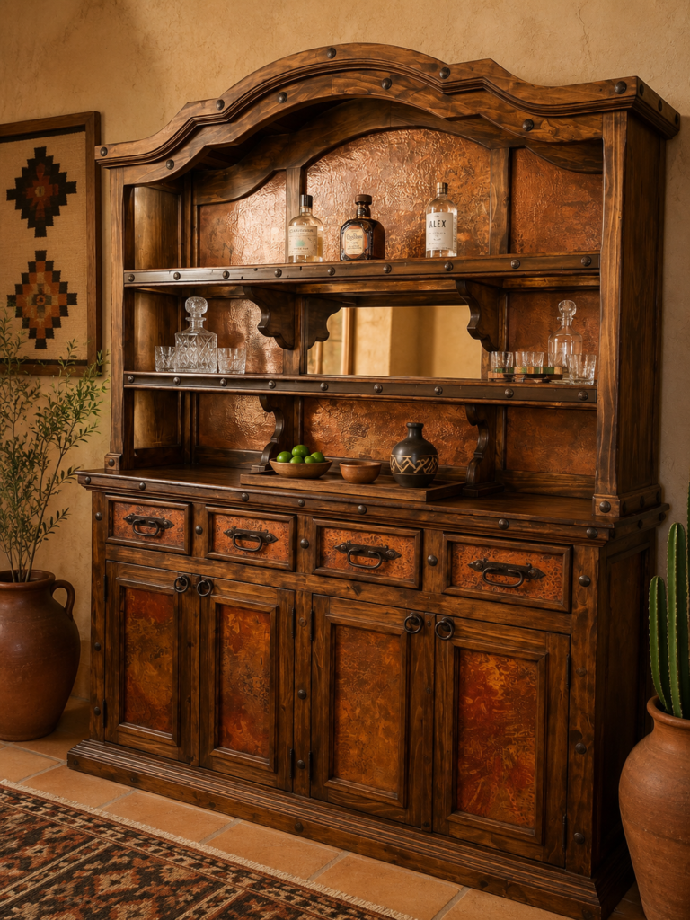 Hacienda Copper Bar Hutch