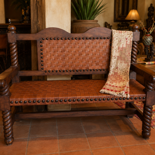 Argentina Woven Inglès Rojo Bench