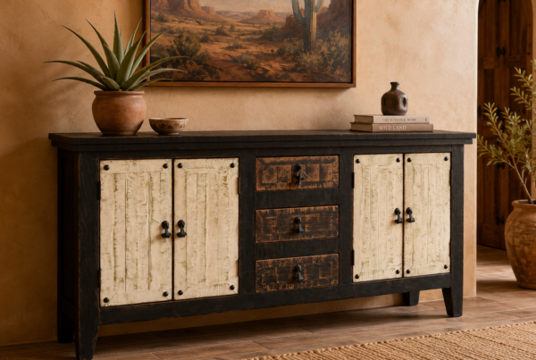 Black & White Wash Sideboard
